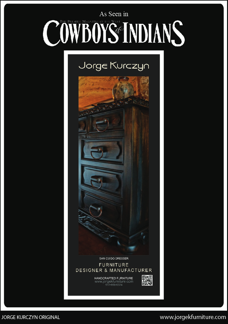 Cowboys and Indians - Spanish Colonial Credenza