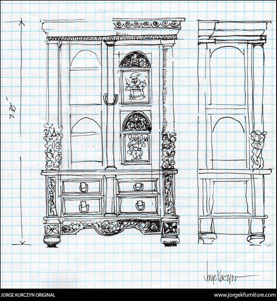 Original Design - Jorge Kurczyn - Spanish Colonial Armoire