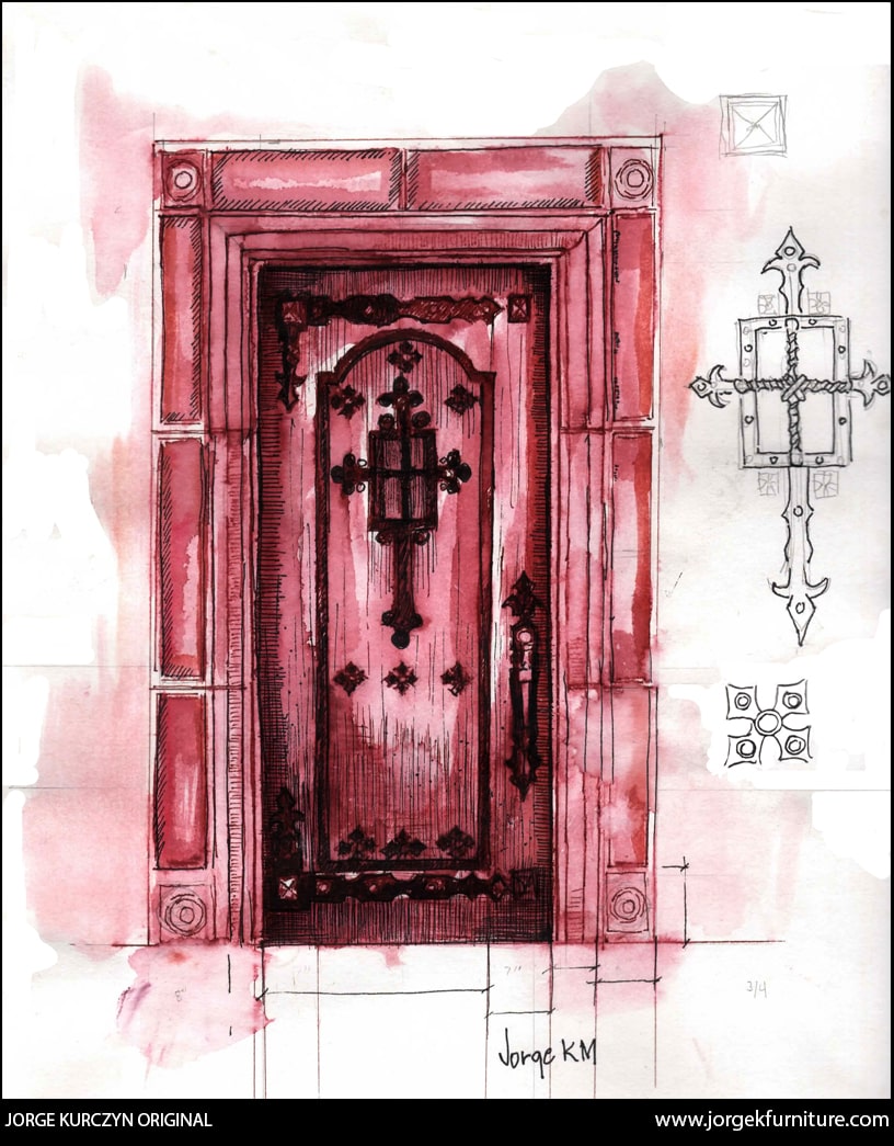 Original Design - Jorge Kurczyn - Spanish Colonial Door