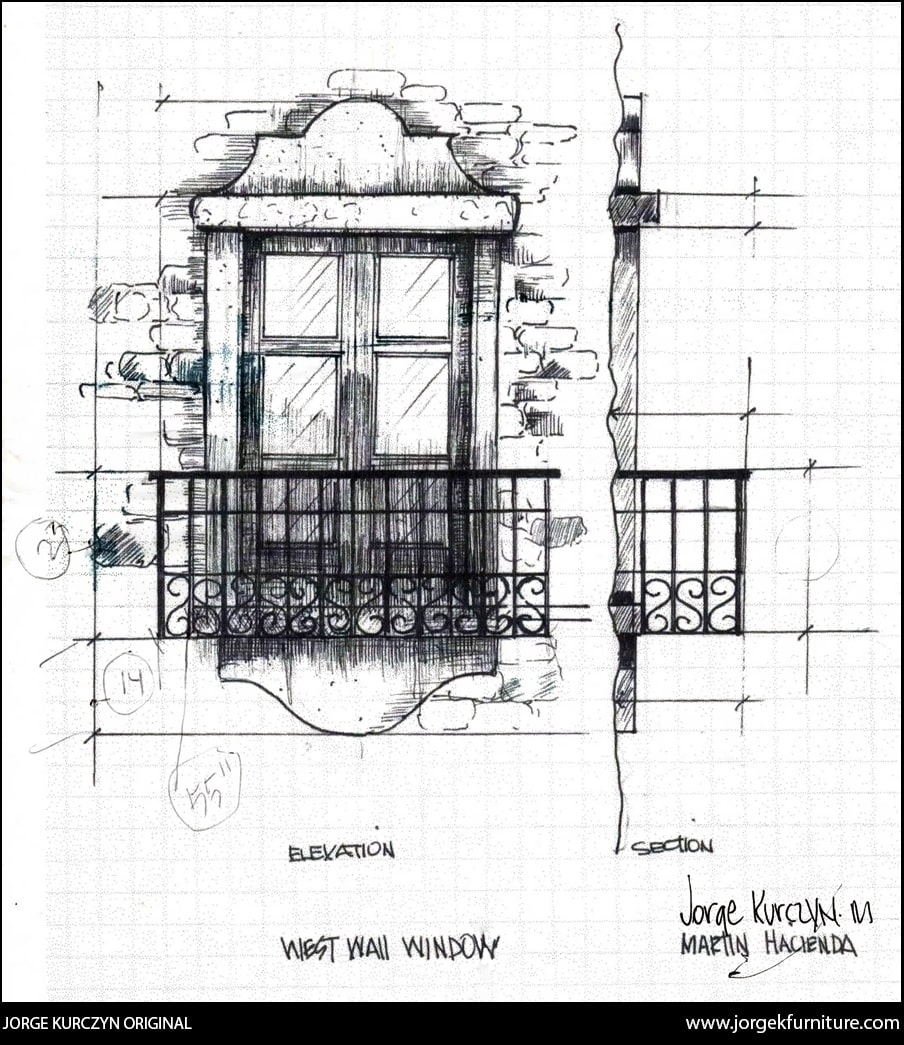Original Design - Jorge Kurczyn - West Wall Window